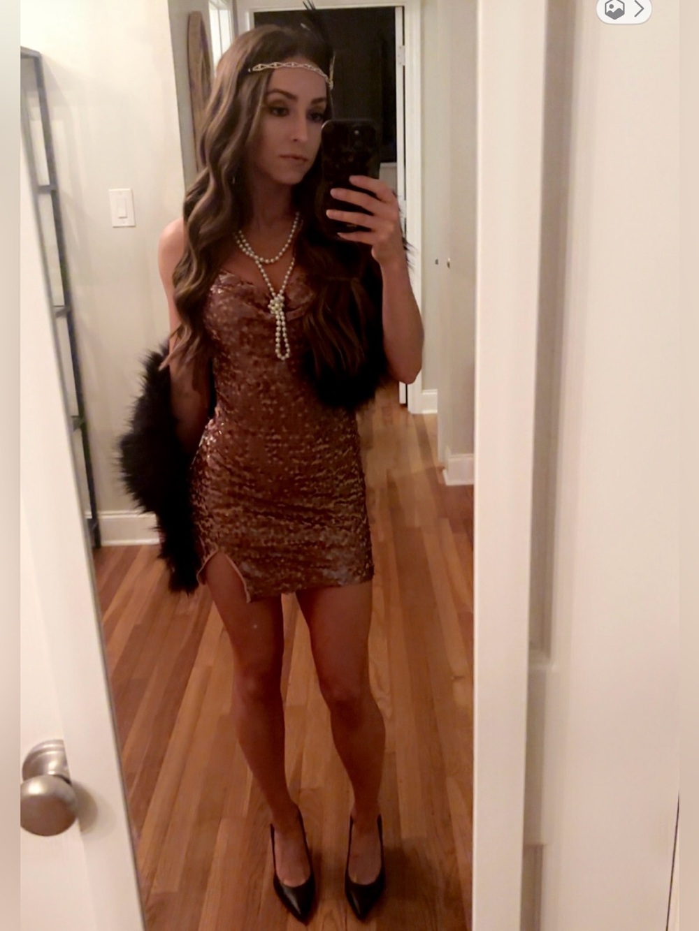 ASTR Sequin Mini Dress XS